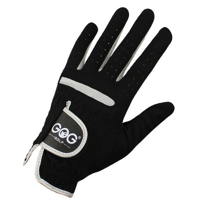 1 Pcs Men's Golf Glove Left Hand Right Hand Micro Soft Fiber Breathable Golf Gloves Men Color Black Brand GOG