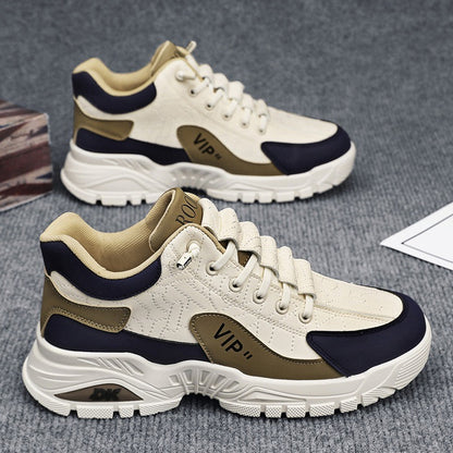 Autumn New Martin Shoes Men's Casual Sports Korean Edition High Top Thick Sole Men's Shoes Trendy British Style Workwear Shoes
