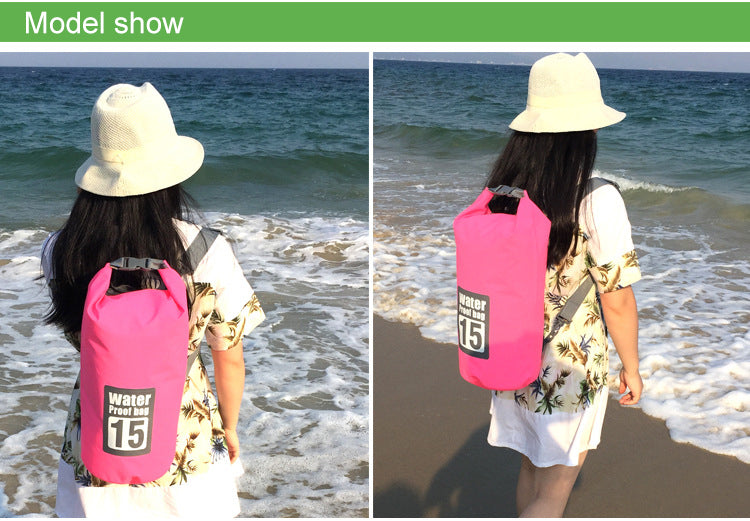 5L/10L/15L/20L/30L  Outdoor Sport PVC Waterproof Storage Dry Bag For Canoe Kayak Rafting Swimming Travel Kit Sack Backpack