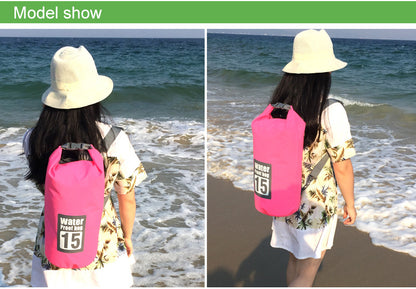 5L/10L/15L/20L/30L  Outdoor Sport PVC Waterproof Storage Dry Bag For Canoe Kayak Rafting Swimming Travel Kit Sack Backpack