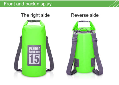 5L/10L/15L/20L/30L  Outdoor Sport PVC Waterproof Storage Dry Bag For Canoe Kayak Rafting Swimming Travel Kit Sack Backpack